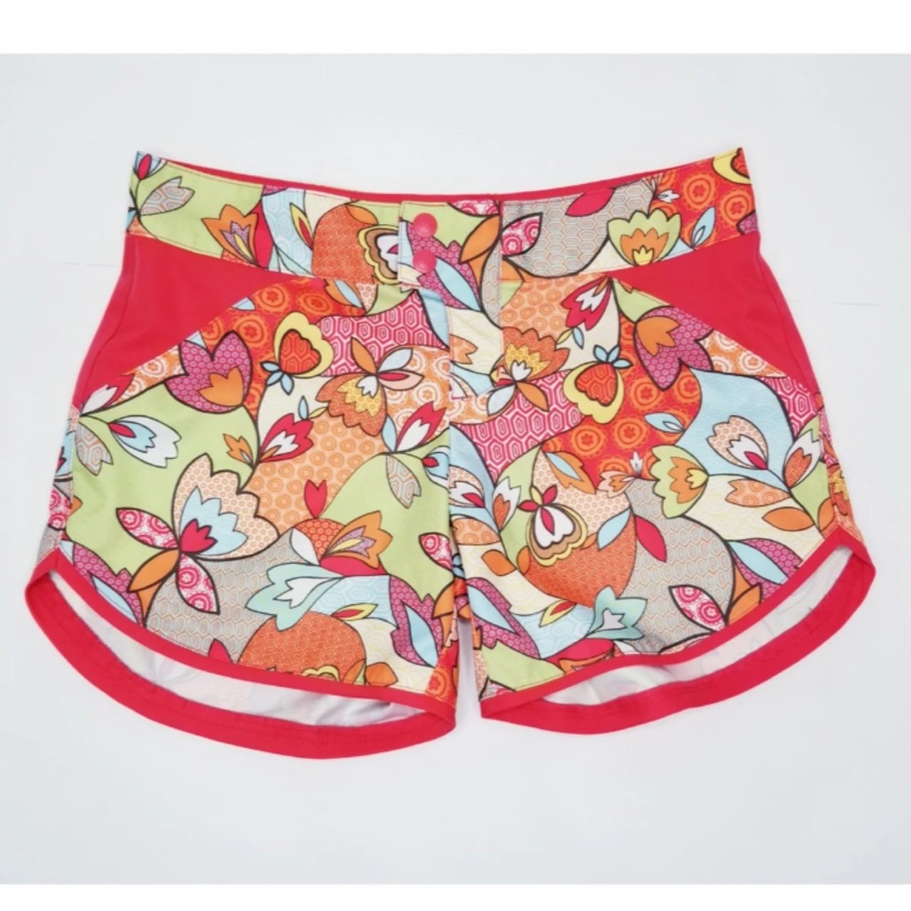 Columbia sportswear multicolor floral shorts sz 4